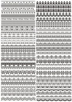imagem do arquivo vetor para download Desenhos vetoriais de borda decorativa