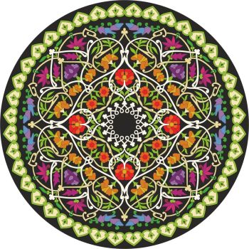 imagem do arquivo vetor para download Design de Mandala para Corte a Laser