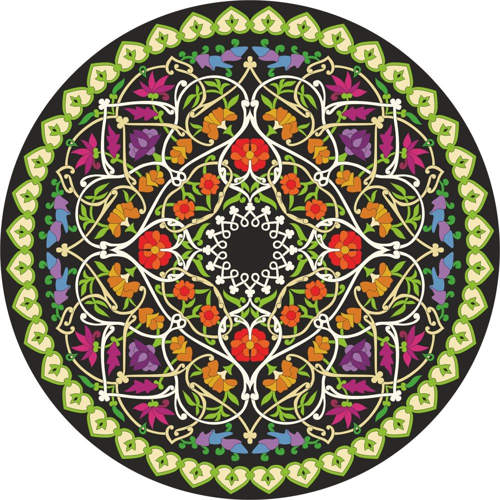 imagem do arquivo vetor para download Design de Mandala para Corte a Laser