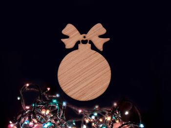 imagem do arquivo vetor para download Enfeite de Natal em Forma de Bola com Laço