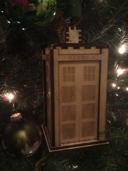 imagem do arquivo vetor para download Enfeite de Natal em Forma de Tardis
