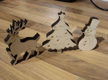 imagem do arquivo vetor para download Enfeites de Boneco de Neve para Árvore de Natal