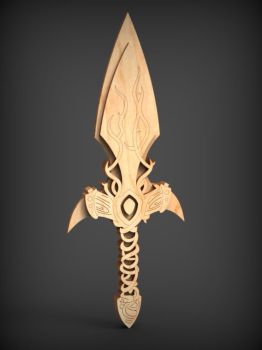 imagem do arquivo vetor para download Espada Druida Cortada a Laser