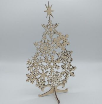imagem do arquivo vetor para download Flocos de Neve para Árvore de Natal
