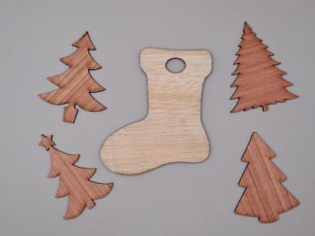 imagem do arquivo vetor para download Formato de Meia de Natal para Corte a Laser