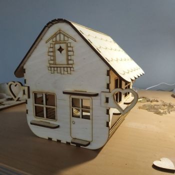 imagem do arquivo vetor para download Gaiola de Pássaro de Madeira Decorativa para Casa