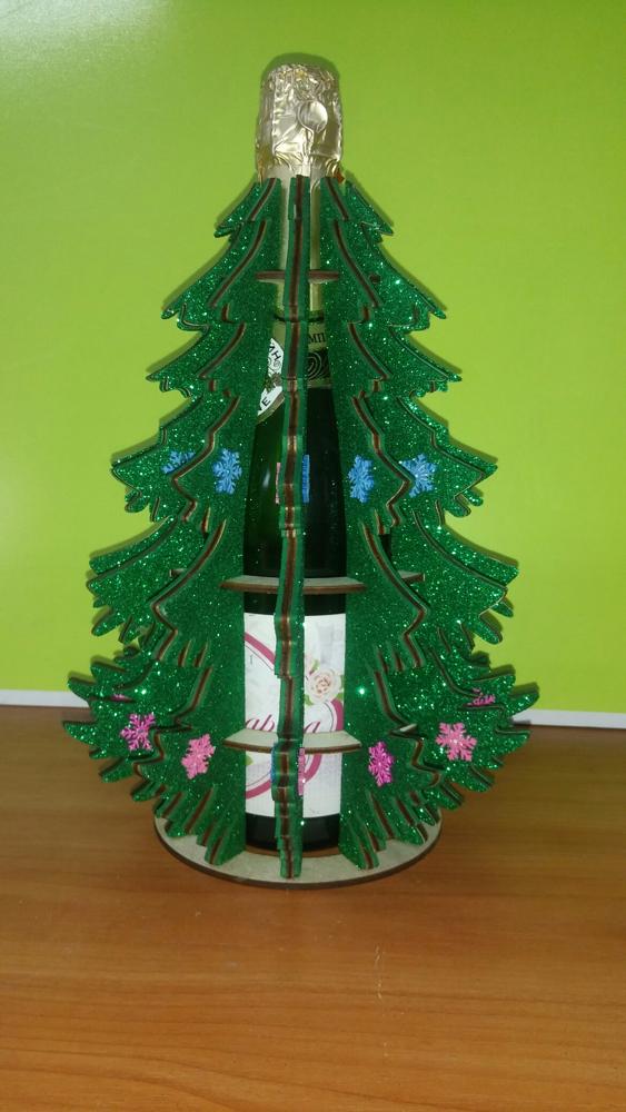 imagem do arquivo vetor para download Garrafa de Vinho Presente de Natal