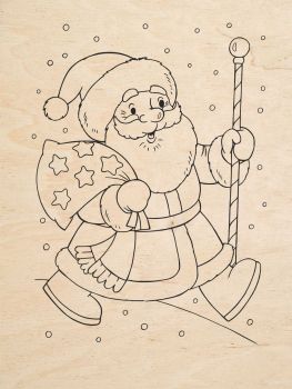imagem do arquivo vetor para download Gravação a Laser do Papai Noel