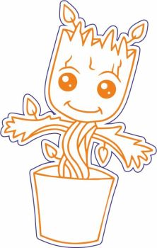 imagem do arquivo vetor para download Ilusão de Groot Night Light