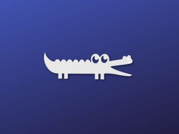 imagem do arquivo vetor para download Jacaré de Madeira Inacabado