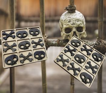 imagem do arquivo vetor para download Jogo de Tic Tac Toe de Halloween