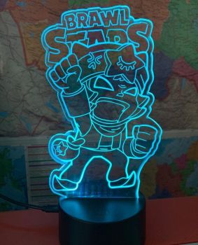 imagem do arquivo vetor para download Lâmpada 3D de Ilusão Noturna Brawl Stars