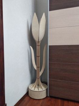 imagem do arquivo vetor para download Lâmpada de pé de tulipa decorativa