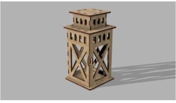 imagem do arquivo vetor para download Lanterna Bastão de 3mm em Plywood