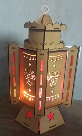 imagem do arquivo vetor para download Lanterna de Ramadan Fanoos em MDF