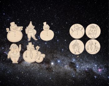 imagem do arquivo vetor para download Layouts para Ornamentos de Natal