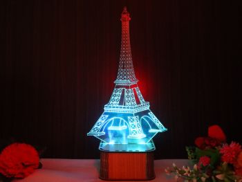 imagem do arquivo vetor para download Luminária 3D Torre Eiffel 3mm
