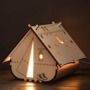 imagem do arquivo vetor para download Luminária Decorativa em Formato de Tenda