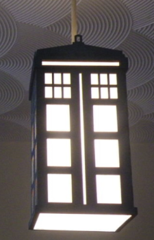 imagem do arquivo vetor para download Luminária Tardis