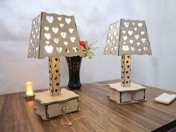 imagem do arquivo vetor para download Luminária de Mesa MDF 3mm