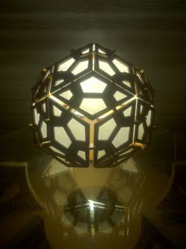 imagem do arquivo vetor para download Luminária de Rhombic Triacontahedron