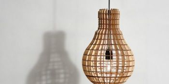 imagem do arquivo vetor para download Luminária em Forma de Lâmpada 4mm