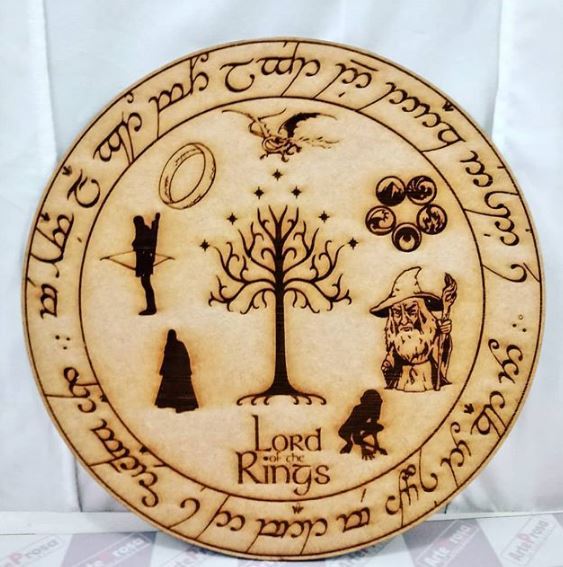 imagem do arquivo vetor para download Mandala Senhor dos Anéis