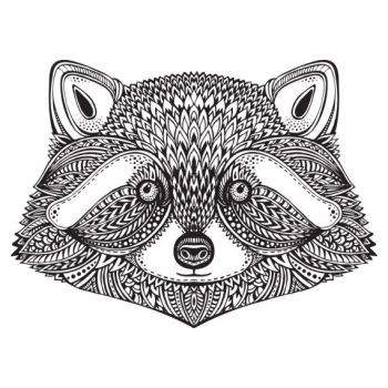 imagem do arquivo vetor para download Mandala de Raposa