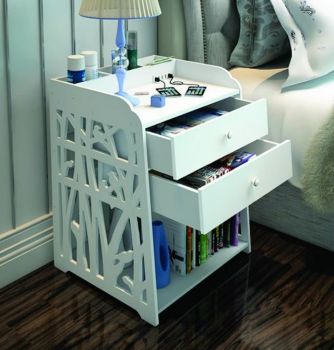 imagem do arquivo vetor para download Mesa de Cabeceira com Prateleira e Armário