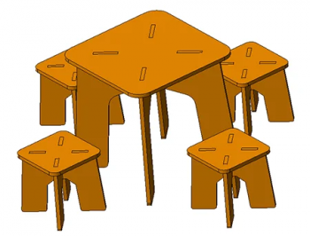 imagem do arquivo vetor para download Mesa e cadeira portátil