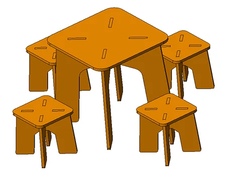 imagem do arquivo vetor para download Mesa e cadeira portátil