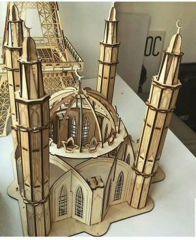 imagem do arquivo vetor para download Mesquita de Madeira