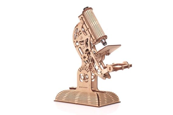 imagem do arquivo vetor para download Microscópio em Madeira Cortado a Laser