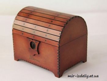 imagem do arquivo vetor para download Mini baú para joias