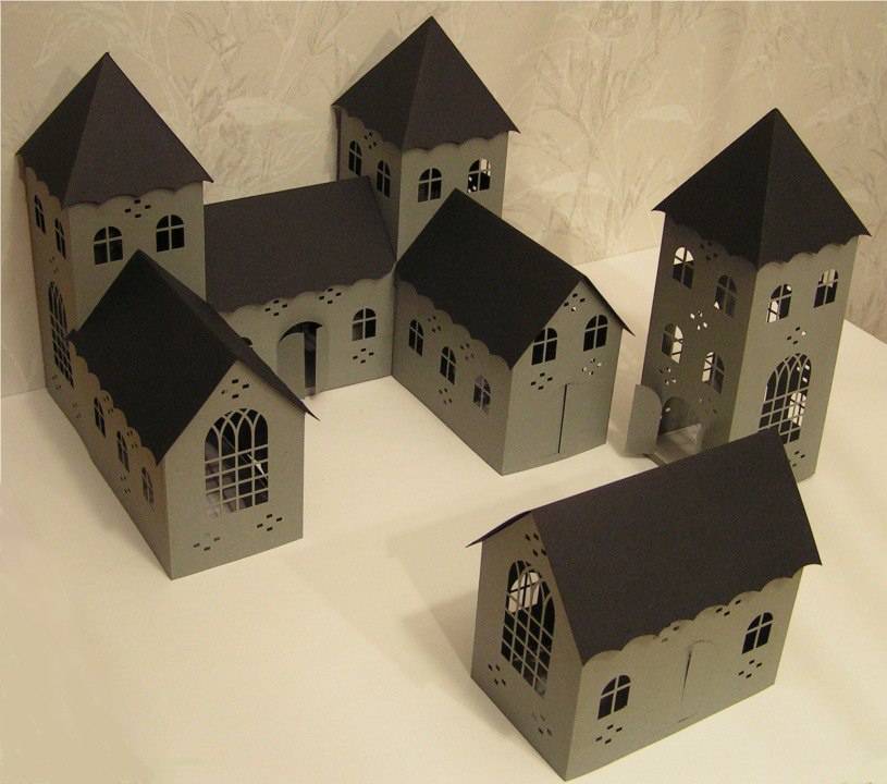 imagem do arquivo vetor para download Modelo de castelo de artesanato