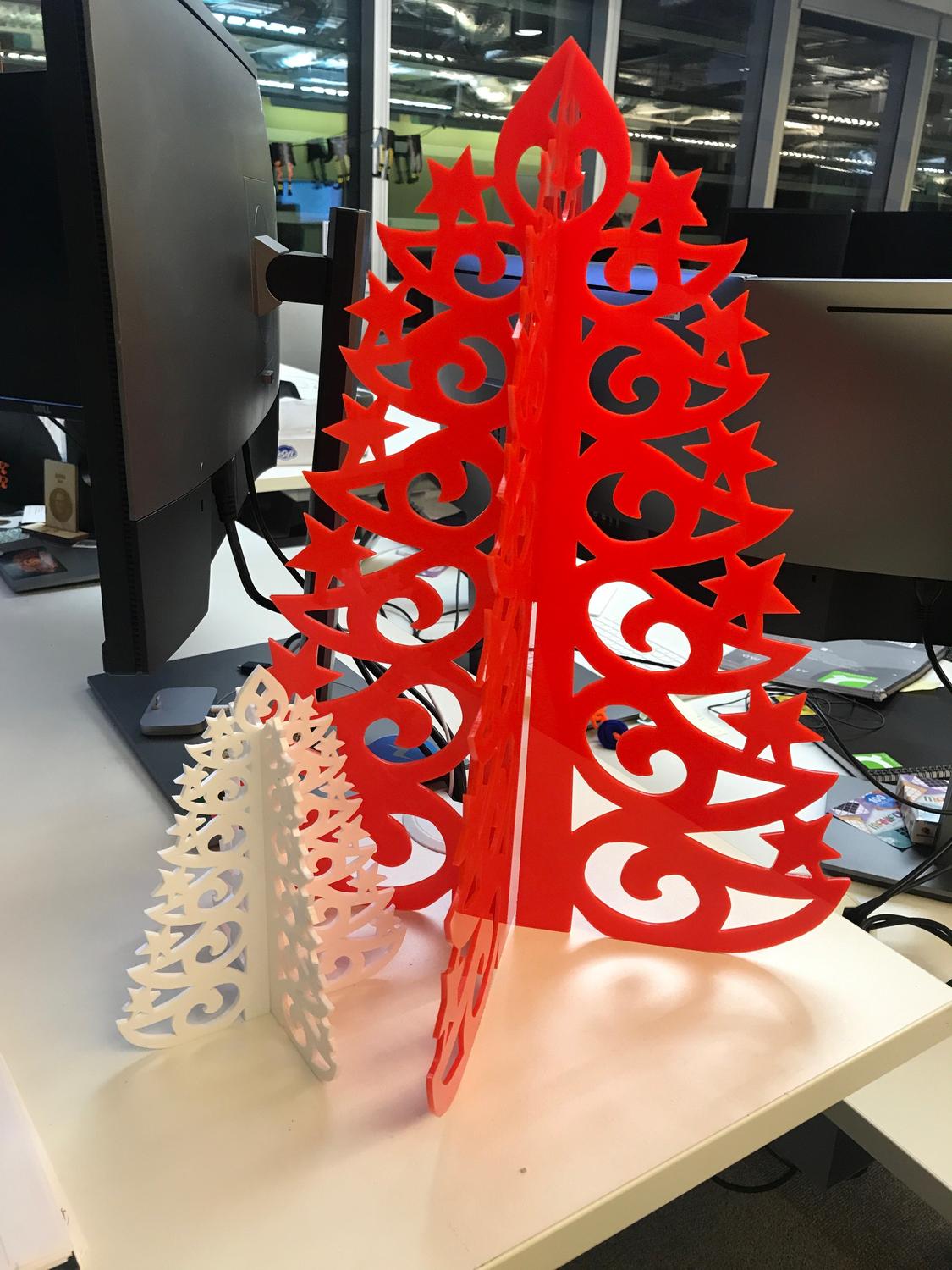 imagem do arquivo vetor para download Modelo de Árvore de Natal em Acrílico