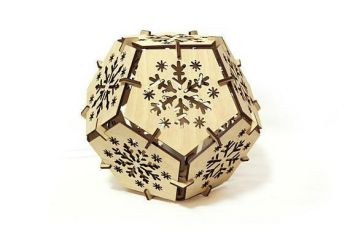 imagem do arquivo vetor para download Modelo de Luminária de Cabeceira em Forma 3D