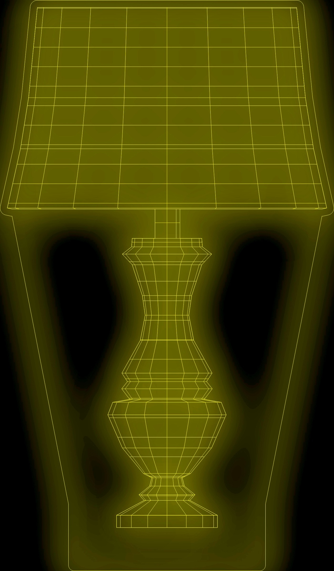 imagem do arquivo vetor para download Modelo de Luminária de Mesa Acrílica com Luz