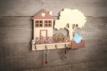 imagem do arquivo vetor para download Modelo de Porta Chaves