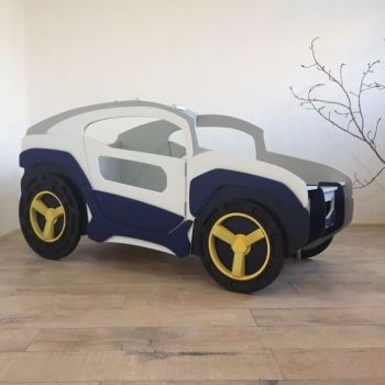 imagem do arquivo vetor para download Modelo de planos para cama Jeep