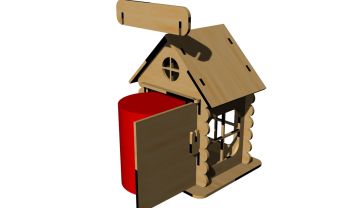 imagem do arquivo vetor para download Modelos de Casas de Ano Novo em Madeira Grátis