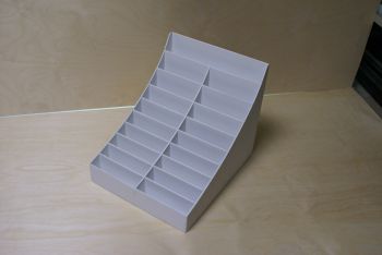 imagem do arquivo vetor para download Organizador de Cartões de Visita Cortado a Laser