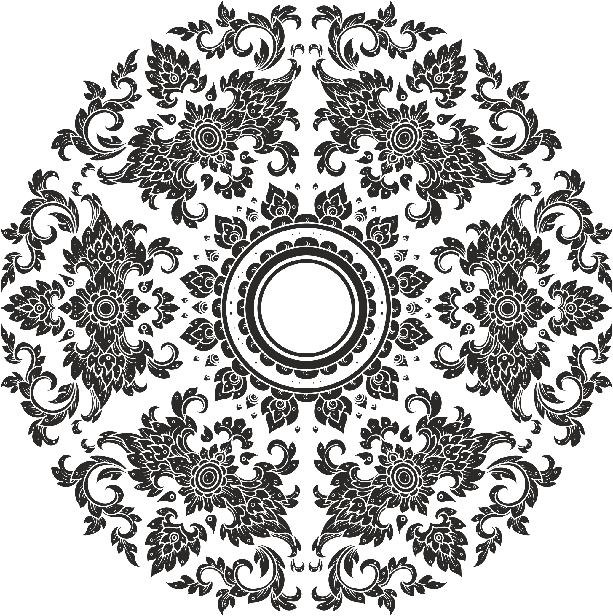 imagem do arquivo vetor para download Ornamento Tailandês