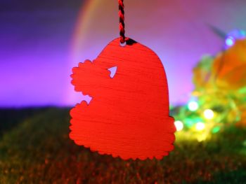 imagem do arquivo vetor para download Ornamento de Chapéu de Papai Noel