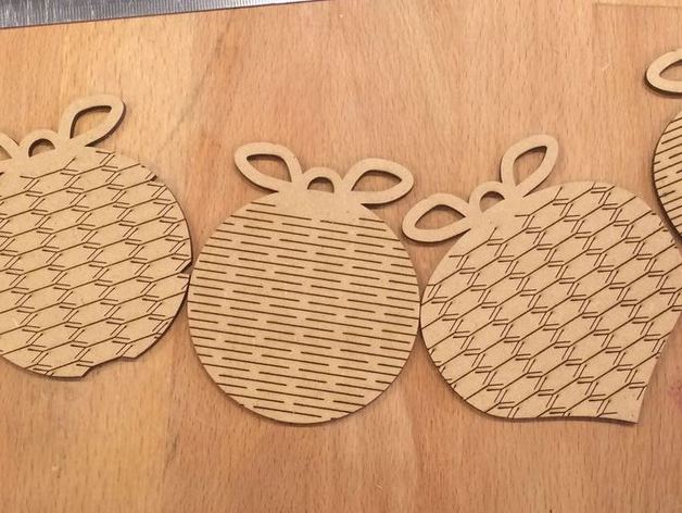imagem do arquivo vetor para download Ornamento de Natal para Corte a Laser