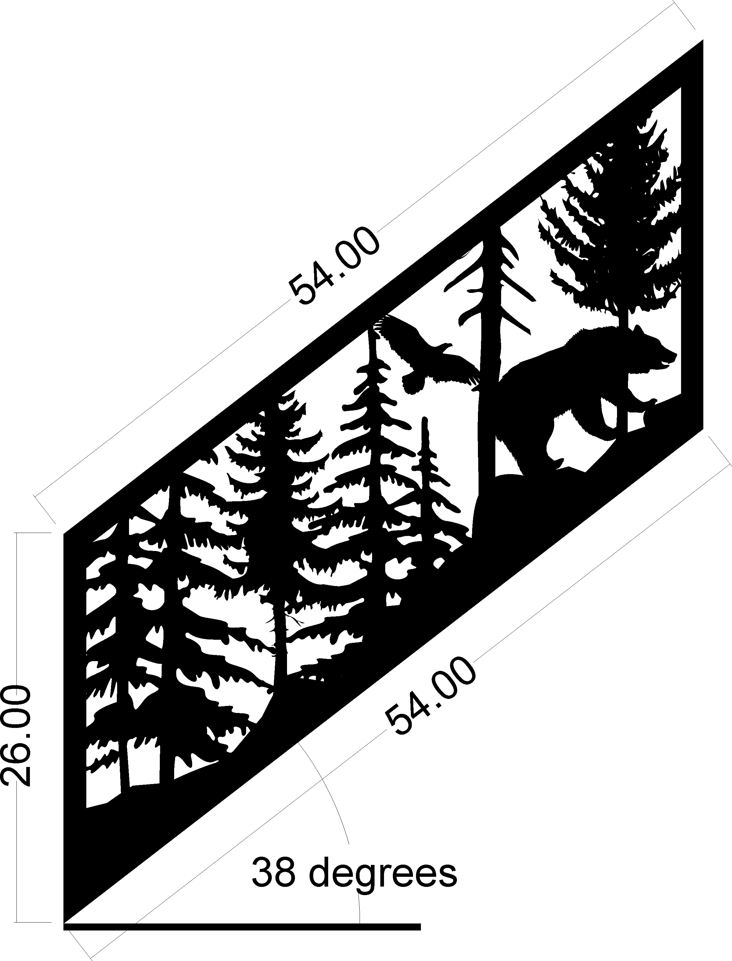 imagem do arquivo vetor para download Painel Urso Águia