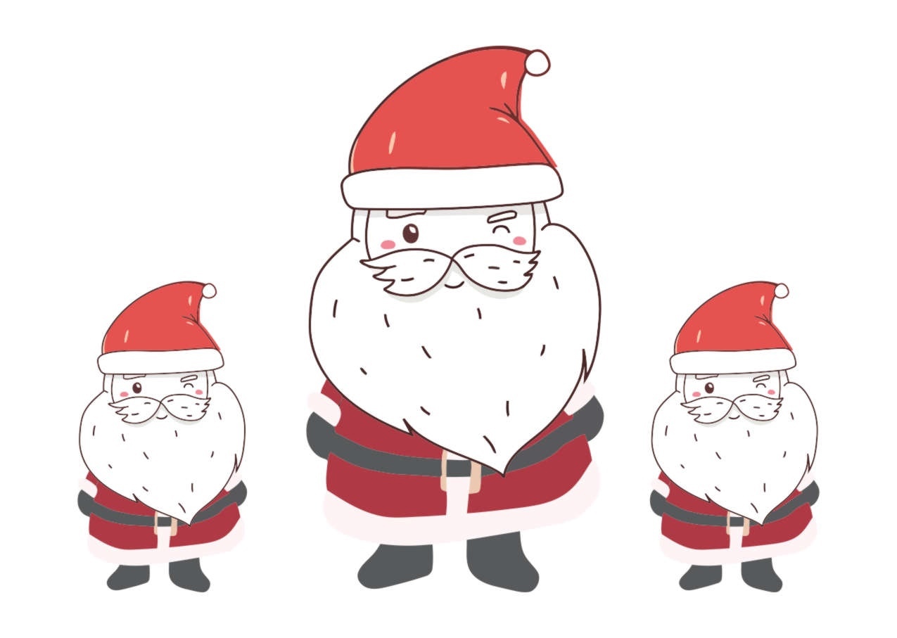 imagem do arquivo vetor para download Papai Noel Carinhoso