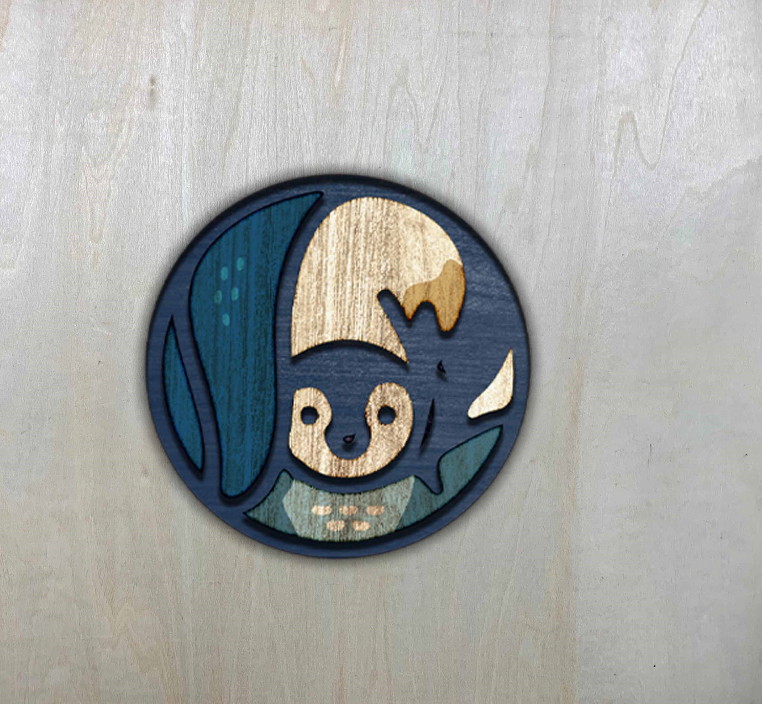 imagem do arquivo vetor para download Pingente decorativo de Pássaro
