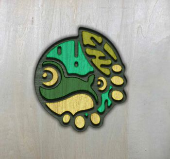 imagem do arquivo vetor para download Pingente decorativo de Sapo