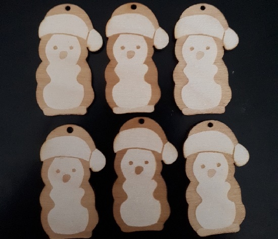 imagem do arquivo vetor para download Pingentes de Pinguim para Árvore de Natal